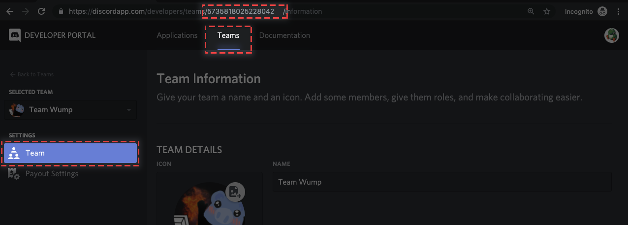 Where can I find my Application/Team/Server ID? – Developers