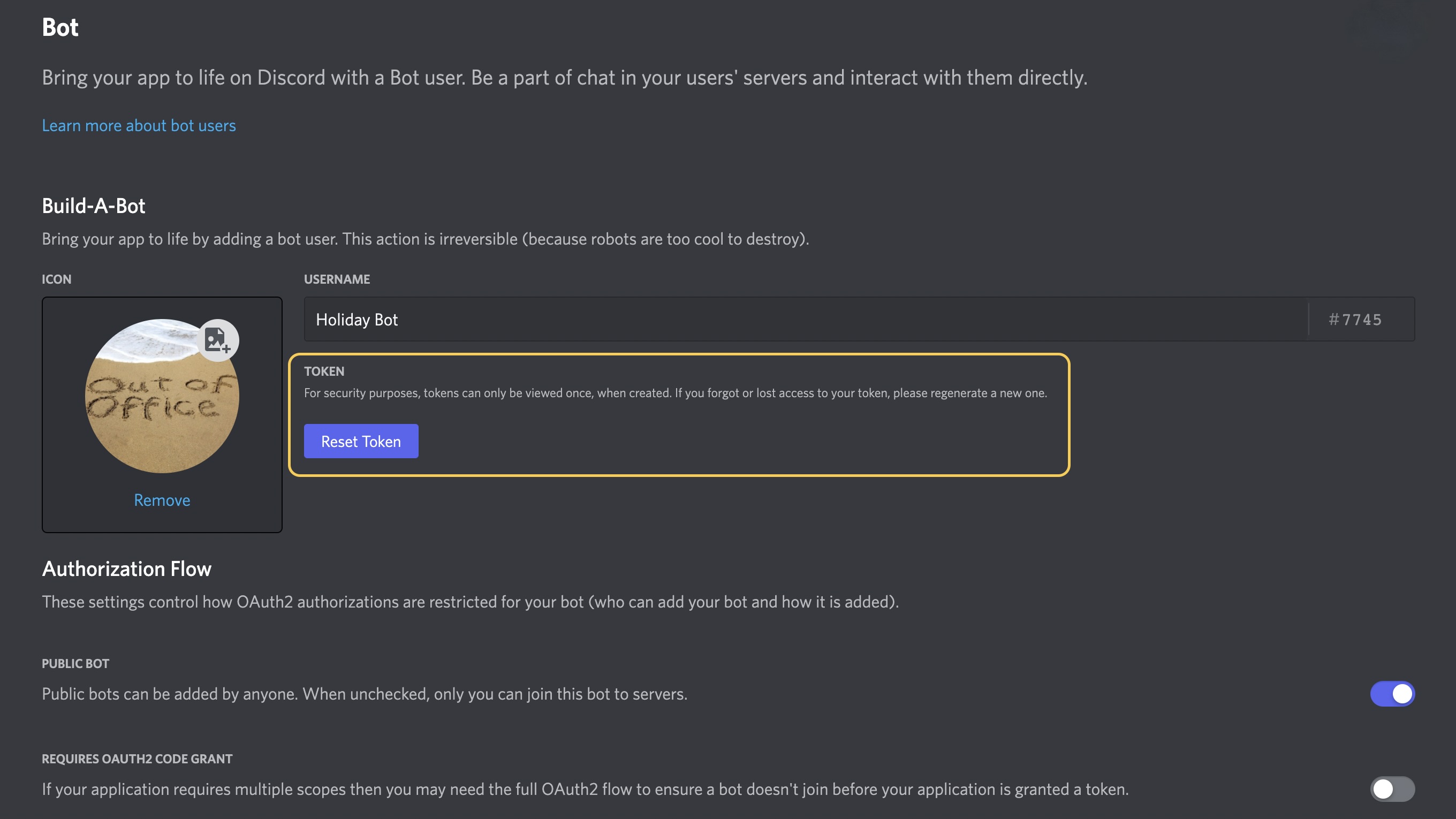 Finding Your Bot Token - Discord Bot Studio